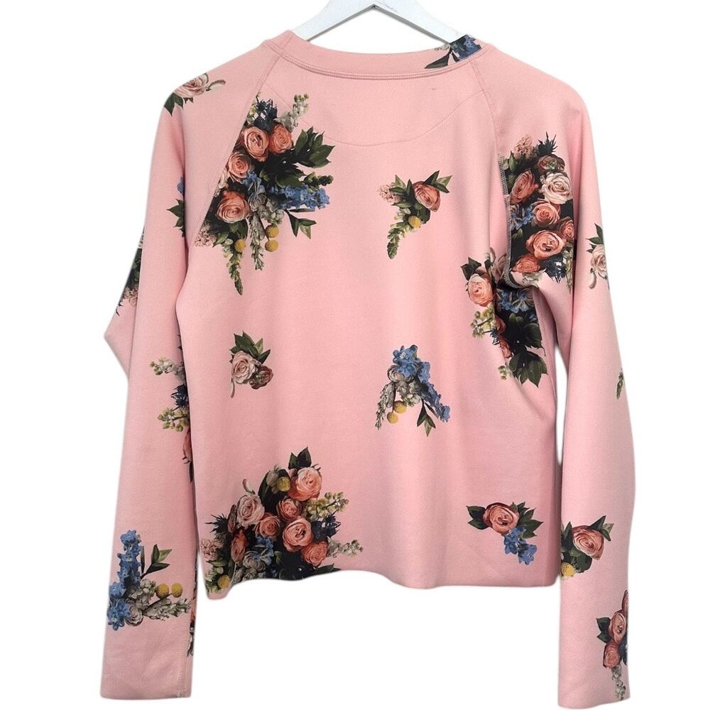 Albion Fit Neo Cropped Sweater Pink Floral Long Sleeve Size Small - Picture 4 of 6